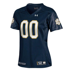 Notre Dame Fighting Irish Under Armour Women's Custom Replica Jersey – Navy 2019