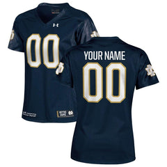 Notre Dame Fighting Irish Under Armour Women's Custom Replica Jersey – Navy 2019