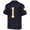 Image of Notre Dame Fighting Irish Under Armour Youth Finished Replica Football Jersey - Navy 2019