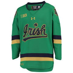 Notre Dame Fighting Irish Under Armour Youth Team Replica Hockey Jersey – Green 2019