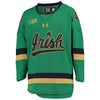 Image of Notre Dame Fighting Irish Under Armour Youth Team Replica Hockey Jersey – Green 2019