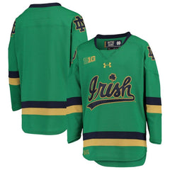 Notre Dame Fighting Irish Under Armour Youth Team Replica Hockey Jersey – Green 2019