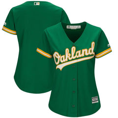 Oakland Athletics Majestic Women's Cool Base Team Jersey - Kelly Green 2019