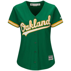 Oakland Athletics Majestic Women's Cool Base Team Jersey - Kelly Green 2019