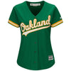 Image of Oakland Athletics Majestic Women's Cool Base Team Jersey - Kelly Green 2019