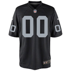 Oakland Raiders Youth Custom Game Jersey - Black 2019