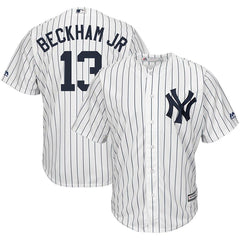 Odell Beckham Jr New York Yankees Majestic x MLB Crossover Cool Base Player Jersey - White 2019