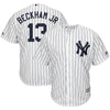 Image of Odell Beckham Jr New York Yankees Majestic x MLB Crossover Cool Base Player Jersey - White 2019