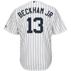 Image of Odell Beckham Jr New York Yankees Majestic x MLB Crossover Cool Base Player Jersey - White 2019