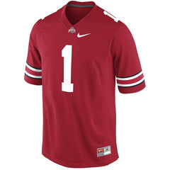 Ohio State Buckeyes #1 Game Football Jersey - Scarlet 2019