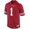 Image of Ohio State Buckeyes #1 Game Football Jersey - Scarlet 2019