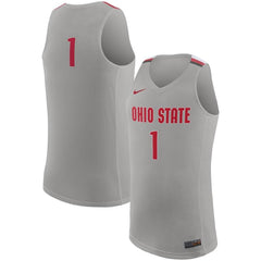 Ohio State Buckeyes College Replica Basketball Jersey – Gray 2019