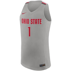 Ohio State Buckeyes College Replica Basketball Jersey – Gray 2019