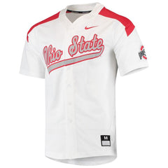 Ohio State Buckeyes Vapor Untouchable Elite Full-Button Replica Baseball Jersey - White 2019