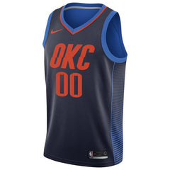 Oklahoma City Thunder Custom Swingman Jersey Navy - Statement Edition 2019