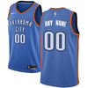 Image of Oklahoma City Thunder Swingman Custom Jersey Blue - Icon Edition 2019