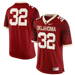 Oklahoma Sooners #32 Limited Football Jersey - Crimson 2019