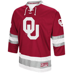 Oklahoma Sooners Colosseum Athletic Machine Hockey Sweater Jersey – Crimson 2019