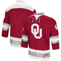 Oklahoma Sooners Colosseum Athletic Machine Hockey Sweater Jersey – Crimson 2019