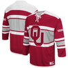 Image of Oklahoma Sooners Colosseum Open Net II Hockey Sweater – Crimson 2019