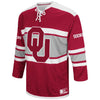 Image of Oklahoma Sooners Colosseum Open Net II Hockey Sweater – Crimson 2019