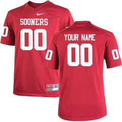 Oklahoma Sooners Youth Custom Replica Jersey - Crimson 2019