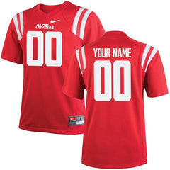 Ole Miss Rebels Youth Custom Replica Jersey - Red 2019