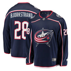 Oliver Bjorkstrand Columbus Blue Jackets Breakaway Jersey – Navy 2019