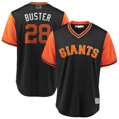 Buster Posey "Buster" San Francisco Giants Majestic Players' Weekend Cool Base Jersey – Black/Orange 2019