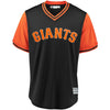 Image of Evan Longoria "Longo" San Francisco Giants Majestic Players' Weekend Cool Base Jersey – Black/Orange 2019
