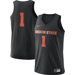 Oregon State Beavers College Replica Basketball Jersey – Black 2019