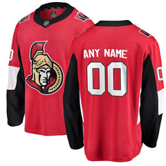 Ottawa Senators Home Breakaway Custom Jersey - Red 2019