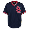 Image of Ozzie Smith St. Louis Cardinals Mitchell &amp; Ness 1994 Cooperstown Collection Mesh Batting Practice Jersey - Navy 2019