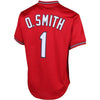 Image of Ozzie Smith St. Louis Cardinals Mitchell &amp; Ness Cooperstown Mesh Batting Practice Jersey - Red 2019