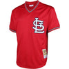 Image of Ozzie Smith St. Louis Cardinals Mitchell &amp; Ness Cooperstown Mesh Batting Practice Jersey - Red 2019