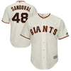 Image of Pablo Sandoval San Francisco Giants Majestic Home Cool Base Player Jersey - Cream 2019