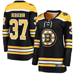 Patrice Bergeron Boston Bruins Women's Home Breakaway Player Jersey - Black 2019