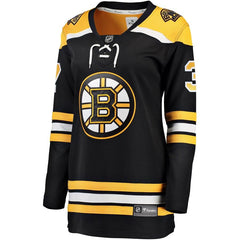 Patrice Bergeron Boston Bruins Women's Home Breakaway Player Jersey - Black 2019