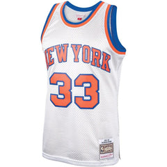 Patrick Ewing New York Knicks Mitchell & Ness Hardwood Classics Platinum Swingman Jersey 2019