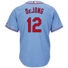 Image of Paul DeJong St. Louis Cardinals Majestic Alternate Cool Base Player Jersey – Horizon Blue 2019