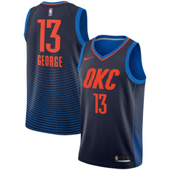 Paul George Oklahoma City Thunder Replica Swingman Jersey - Statement Edition – Navy 2019