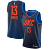 Image of Paul George Oklahoma City Thunder Replica Swingman Jersey - Statement Edition – Navy 2019