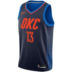 Paul George Oklahoma City Thunder Replica Swingman Jersey - Statement Edition – Navy 2019