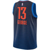 Image of Paul George Oklahoma City Thunder Replica Swingman Jersey - Statement Edition – Navy 2019