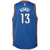 Image of Paul George Oklahoma City Thunder Youth Swingman Jersey Blue - Icon Edition 2019