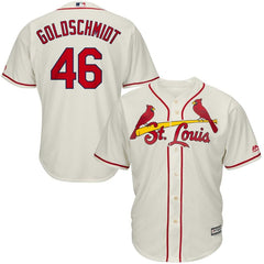 Paul Goldschmidt St. Louis Cardinals Majestic Alternate Official Cool Base Player Jersey – Cream 2019