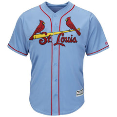 Paul Goldschmidt St. Louis Cardinals Majestic Alternate Official Cool Base Player Jersey – Light Blue 2019