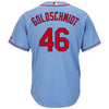 Image of Paul Goldschmidt St. Louis Cardinals Majestic Alternate Official Cool Base Player Jersey – Light Blue 2019