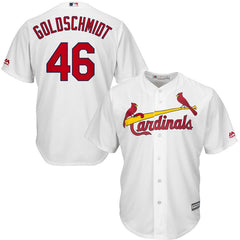 Paul Goldschmidt St. Louis Cardinals Majestic Home Official Cool Base Player Jersey – White 2019