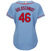 Image of Paul Goldschmidt St. Louis Cardinals Majestic Women's Cool Base Player Jersey – Horizon Blue 2019